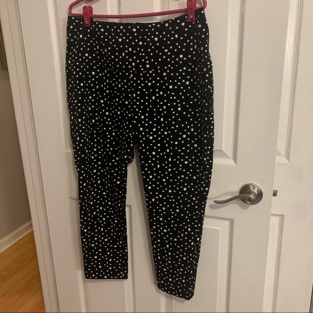Chico’s Polka Dot Ankle Cropped Pants Med/12-14